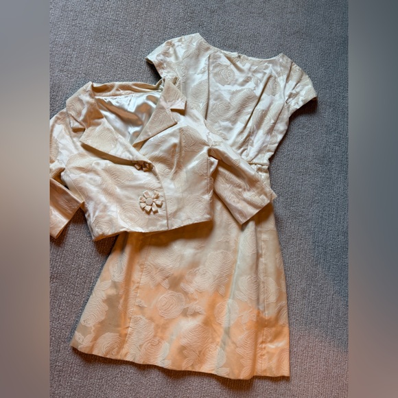 Vintage Brocade Johnny Herbert Dress - Picture 5 of 15